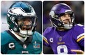 Jalen Hurts y Kirk Cousins | EFE