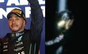 Lewis Hamilton y el casco para el GP de Japón / @LewisHamilton