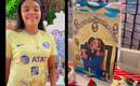 La aficionada mostró su devoción por la delantera de las Águilas. Foto: (Especial)