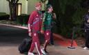Los seleccionados mexicanos arribando al hotel de concentración en Charlotte. FOTO: Higinio Robles.