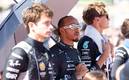 Hamilton y Leclerc, previo al GP de Estados Unidos (Reuters)