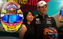 Karla diseñó el casco de Checo Pérez. (FOTO: Luis Contreras)