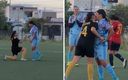 Las jugadoras concretaron el momento con un beso. (Capturas)
