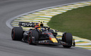 Checo Pérez durante la clasificación que se realizó en Interlagos. (Reuters)