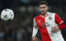 Santiago Giménez falló dos claras ante Lazio. (Foto: AFP)