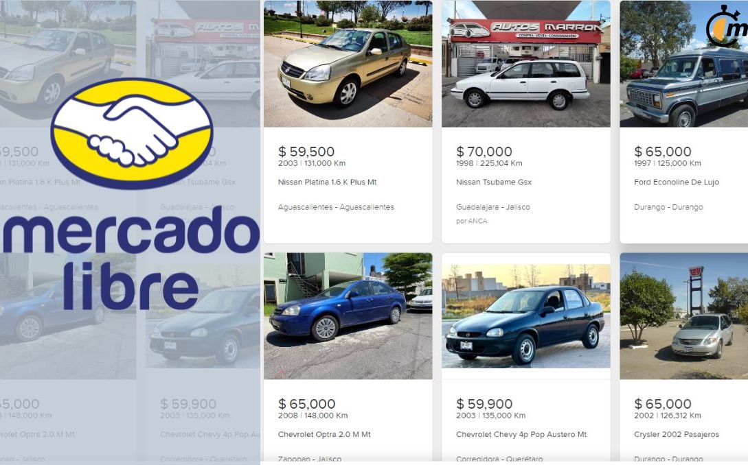 Estos autos puedes comprar por menos de 100 mil pesos en Mercado Libre
