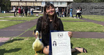 Marilyn posó con su fiel pato. (FOTO: UNAM)