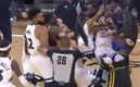 Pelea entre Warriors y Timberwolves