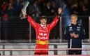 Checo quedó tercero en el Gran Premio de Las Vegas (AFP)