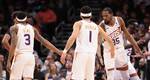 Los Suns por fin pudieron contar su trio estelar (Foto: AFP)