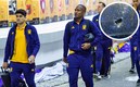 El autobús de Tigres fue apedreado (Mexsport | Twitter @DavidFaitelson_)