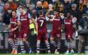 West Ham celebró la goleada en casa (Reuters)