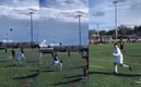 El hijo de Leo Messi sigue demostrando sus cualidades con los equipos infantiles (Captura)