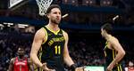 Klay Thompson no podía creer lo que estaba ocurriendo (Foto: AFP)