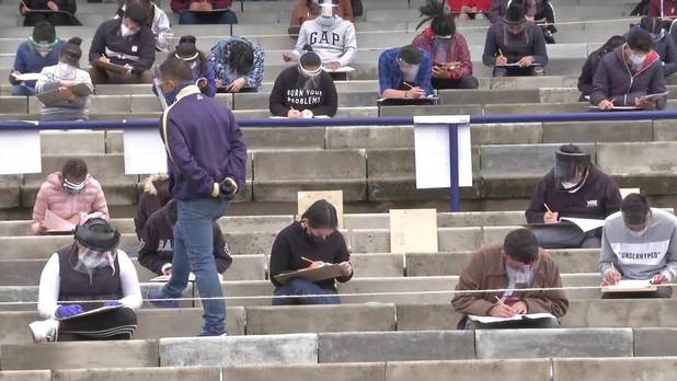 Cientos de jóvenes realizaron su examen para la UNAM (UNAM)