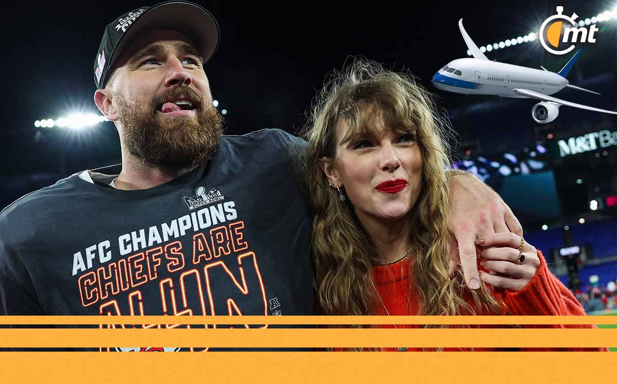 Taylor Swift y Travis Kelce, la pareja más famosa de la NFL (AFP)