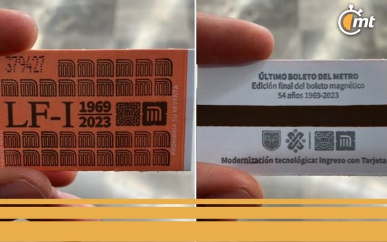 Último boleto del metro (Foto: Especial)