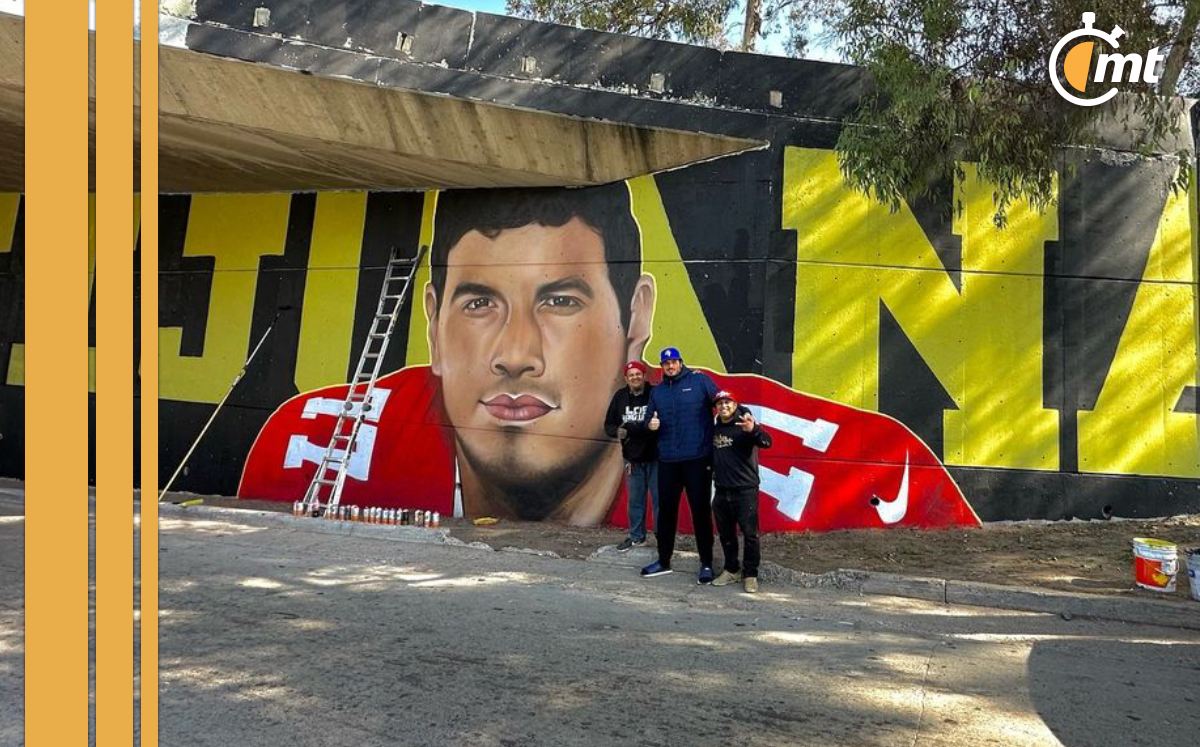 Alfredo Gutiérrez, jugador de 49ers ya tiene su mural en Tijuana Mediotiempo