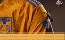 Tigres utilizó un moño negro en su uniforme. (Foto: Mexsport)