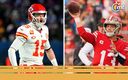 Mahomes y Purdy tendrán los reflectores encima el domingo. (Reuters)