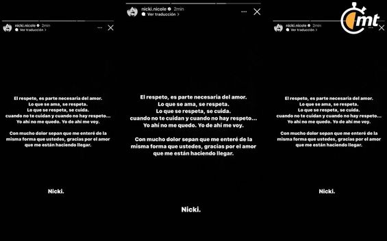 Nikki Nicole le manda FUERTE mensaje a Peso Pluma tras filtración de video