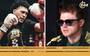 Benavidez y Canelo Álvarez. (@benavidez300 e Imago7)
