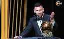 Messi, en su discurso del Balón de Oro (Reuters)
