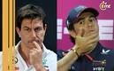 Wolff y Pérez hablan en Baréin (Reuters/EFE).