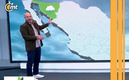 Luis García apareció para dar el clima. (Captura)