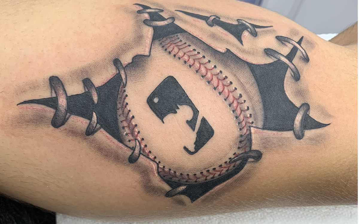 Un tatuaje de 'Grandes Ligas'