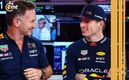 Max Verstappen y Christian Horner en Red Bull (AFP)