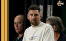 Messi vio el partido en el estadio (AFP).