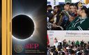 Dos estados se suman a la suspensión de clases por el eclipse solar (X@SEP_mx y NASA_es)