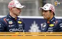 Verstappen y Checo, en Suzuka (Reuters)