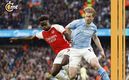 Pelea por el balón en el Manchester City vs. Arsenal (Reuters)