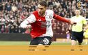 Santi Giménez dispara en un juego de Feyenoord (EFE)