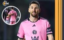 Una niña invadió la cancha para conocer a Messi (AFP)