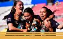 Las Tuzas festejan un gol ante el Rebaño (TWITTER @PachucaFemenil)