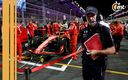Newey en el GP de Arabia Saudita frente al equipo Ferrari. (Reuters)