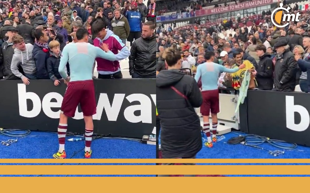 Edson Álvarez se encuentra a fan del América en Londres (Foto: Epecial)