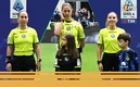 Maria Sole Ferrieri, Francesca Di Monte y Tiziana Trasciatti, primera terna arbitral femenina en Serie A (Reuters)