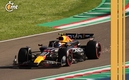 Sergio Pérez a bordo del RB20 en el GP de Emilia-Romagna (Reuters)