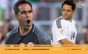 Chicharito Hernández pidió calma a Claudio Bravo. (Fotos: Mexsport e Imago7)