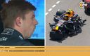 Verstappen no podía creer lo que estaba viendo. (Capturas)