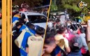Aficionados del América sacudieron patrulla de la Guardia Nacional (Twitter)