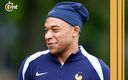 Mbappé en un entrenamiento de la Selección de Francia. (Reuters)