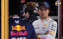 Checo Pérez, en el garage de Red Bull (Reuters)