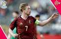 Kevin De Bruyne, estrella de la Selección de Bélgica (AFP).