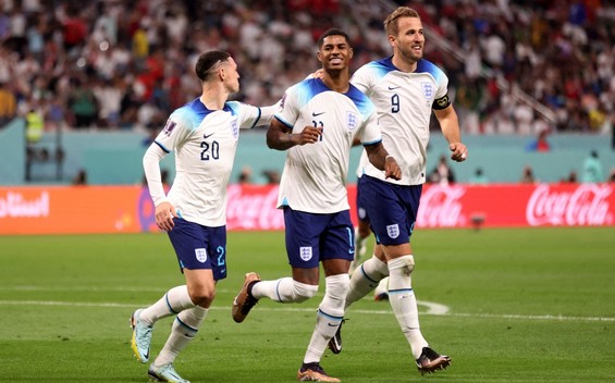 Phil Foden, Marcus Rashford y Harry Kane (Reuters).
