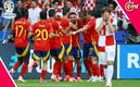 España festejó en grande ante Croacia (Reuters)